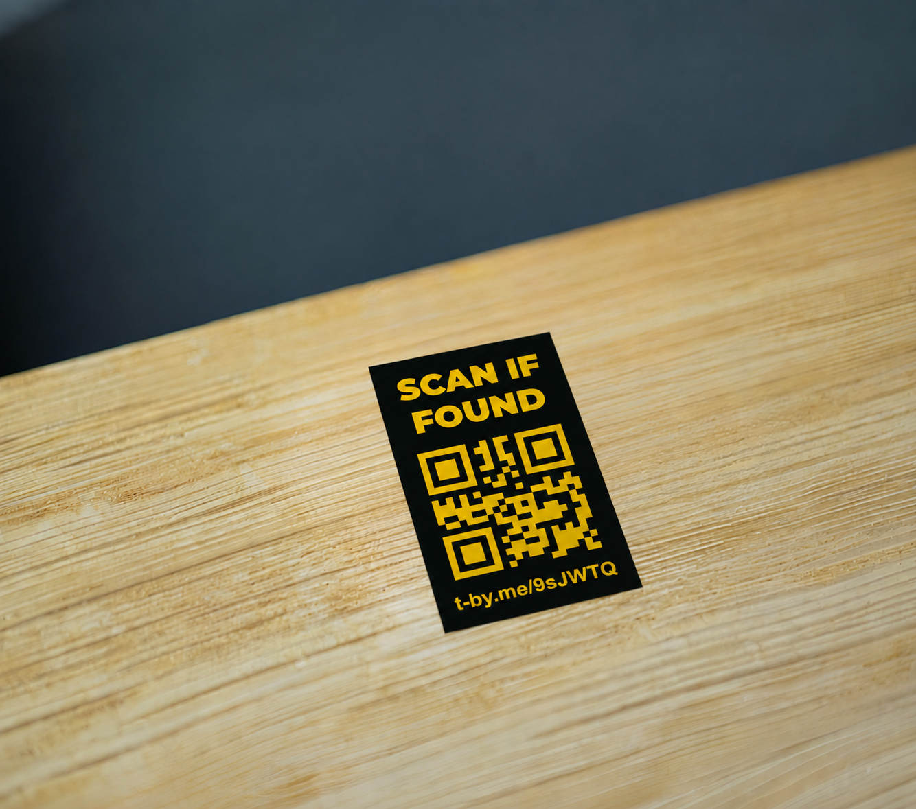 NFC tag on desk